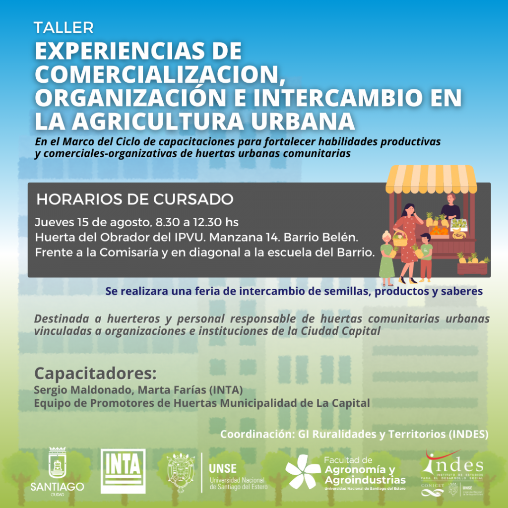 Taller: Experiencias de comercialización, organización e intercambio en la agricultura urbana