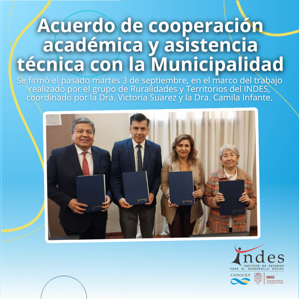 Acuerdo de Cooperación Técnica de la Municipalidad con la FHCSyS-UNSE