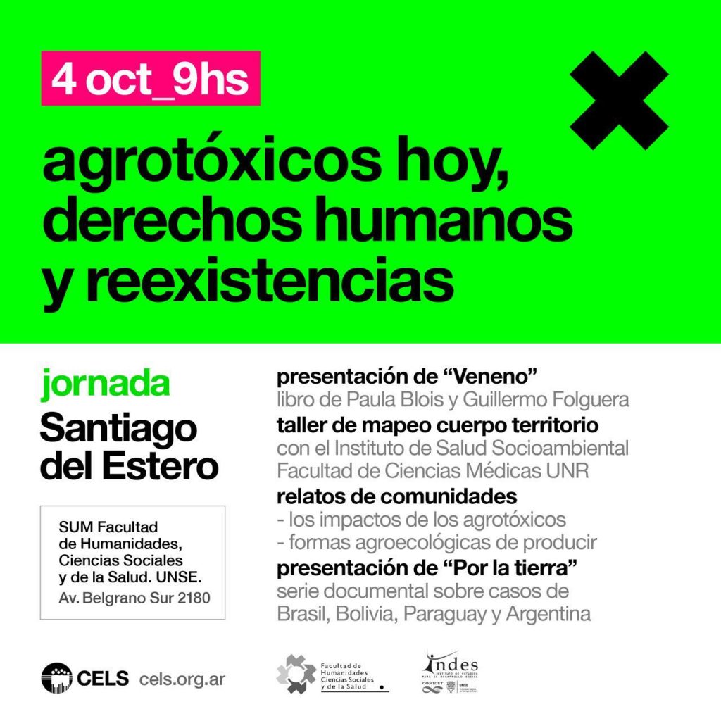 Jornada “Agrotóxicos hoy, derechos humanos y reexistencias”