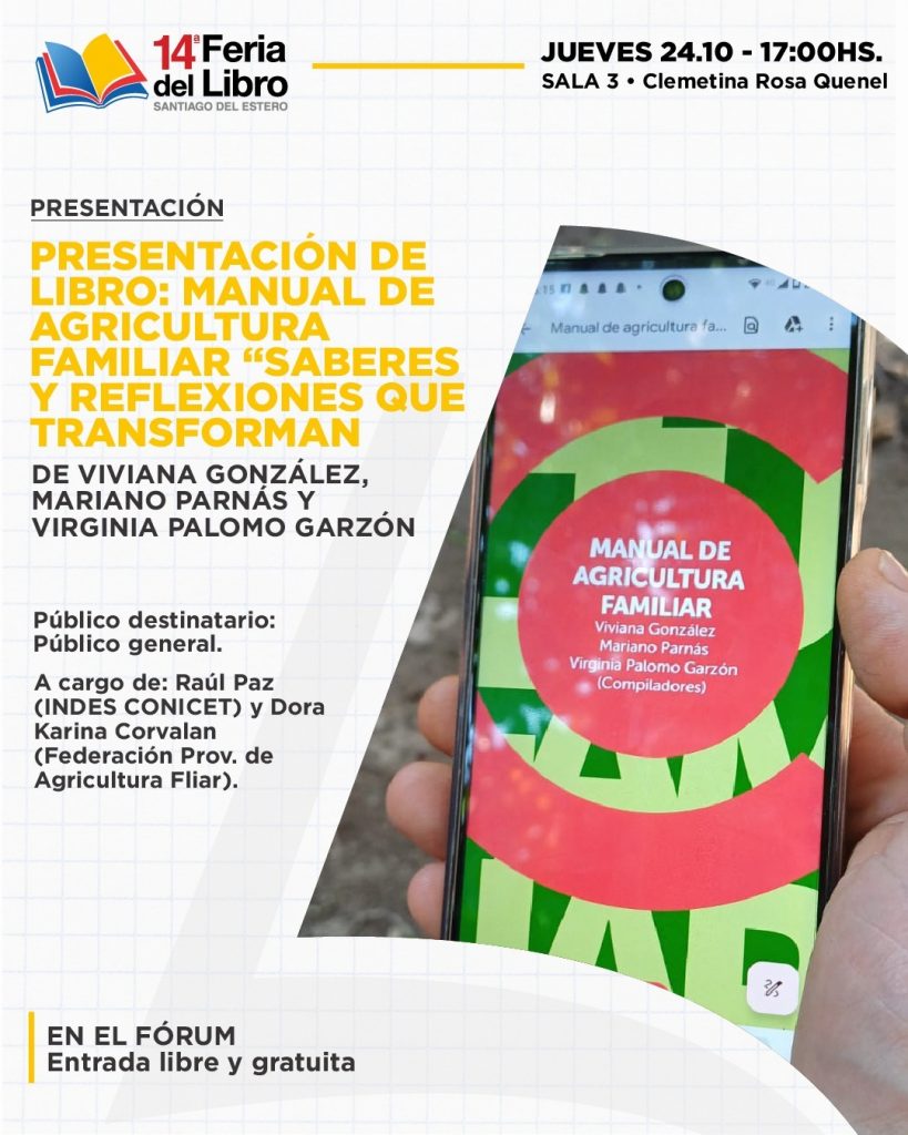 14° Feria del Libro: Presentación del Manual de Agricultura Familiar