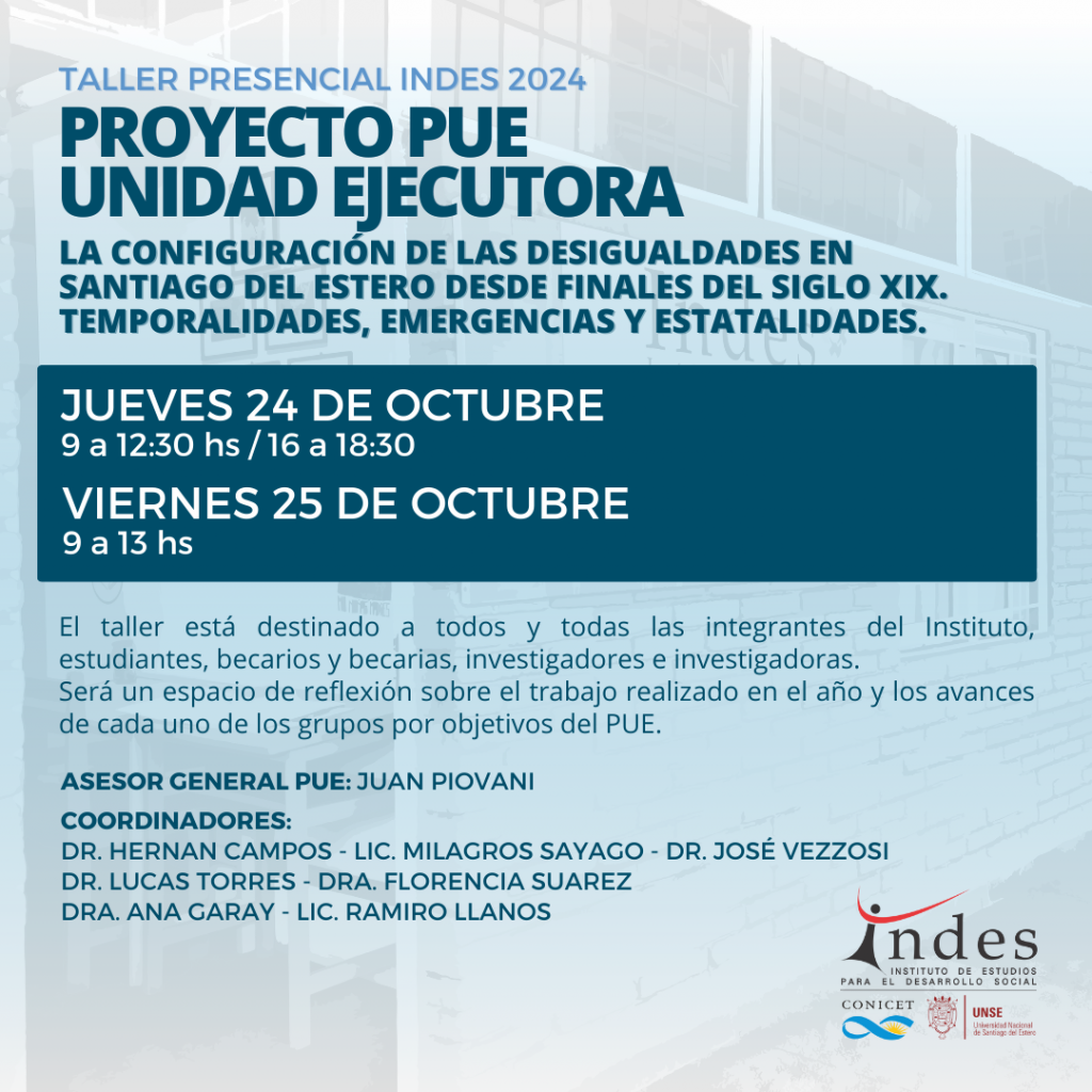 Taller Presencial del Proyecto Unidad Ejecutora
