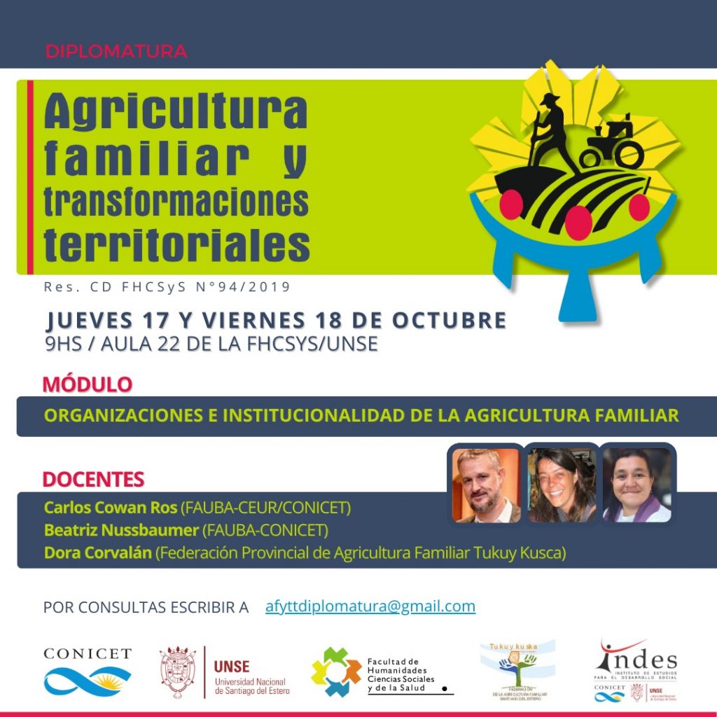 DAFyTT: Nuevo módulo: «Organizaciones e institucionalidad de la agricultura familiar»
