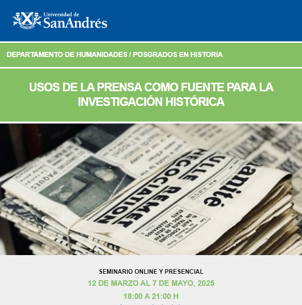 Seminario de posgrado: Usos de la prensa como fuente para la investigación histórica