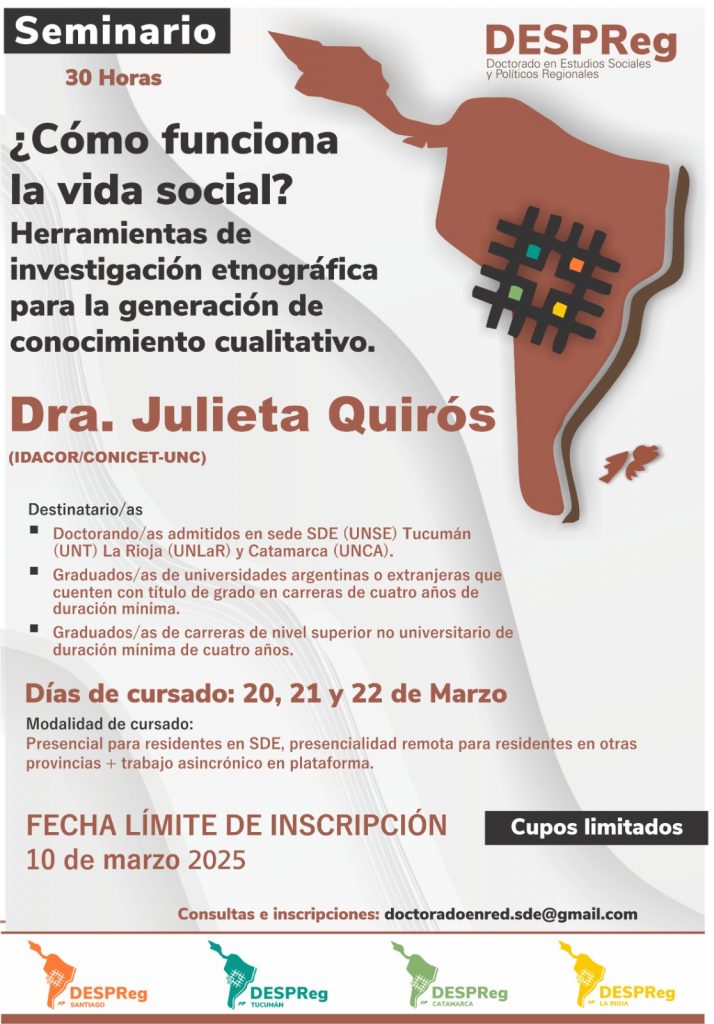 Seminario: ¿Cómo funciona la vida social?
