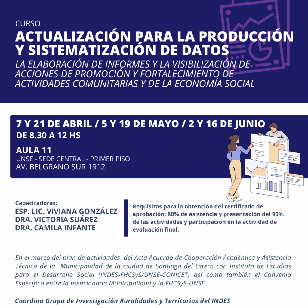 Curso: Actualización para la Producción y Sistematización de Datos