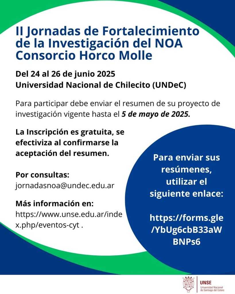 II Jornadas de Fortalecimiento de la Investigación del NOA – Consorcio Horco Molle
