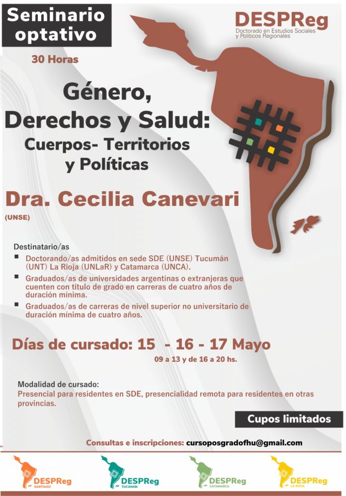 Seminario Optativo: Género, Derechos y Salud: Cuerpos – territorios y políticas