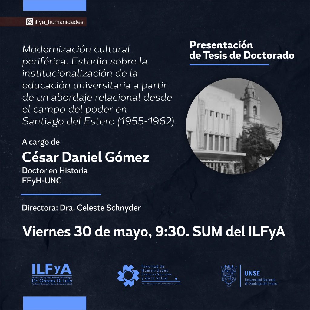 Presentación de Tesis: «Modernización cultural periférica»