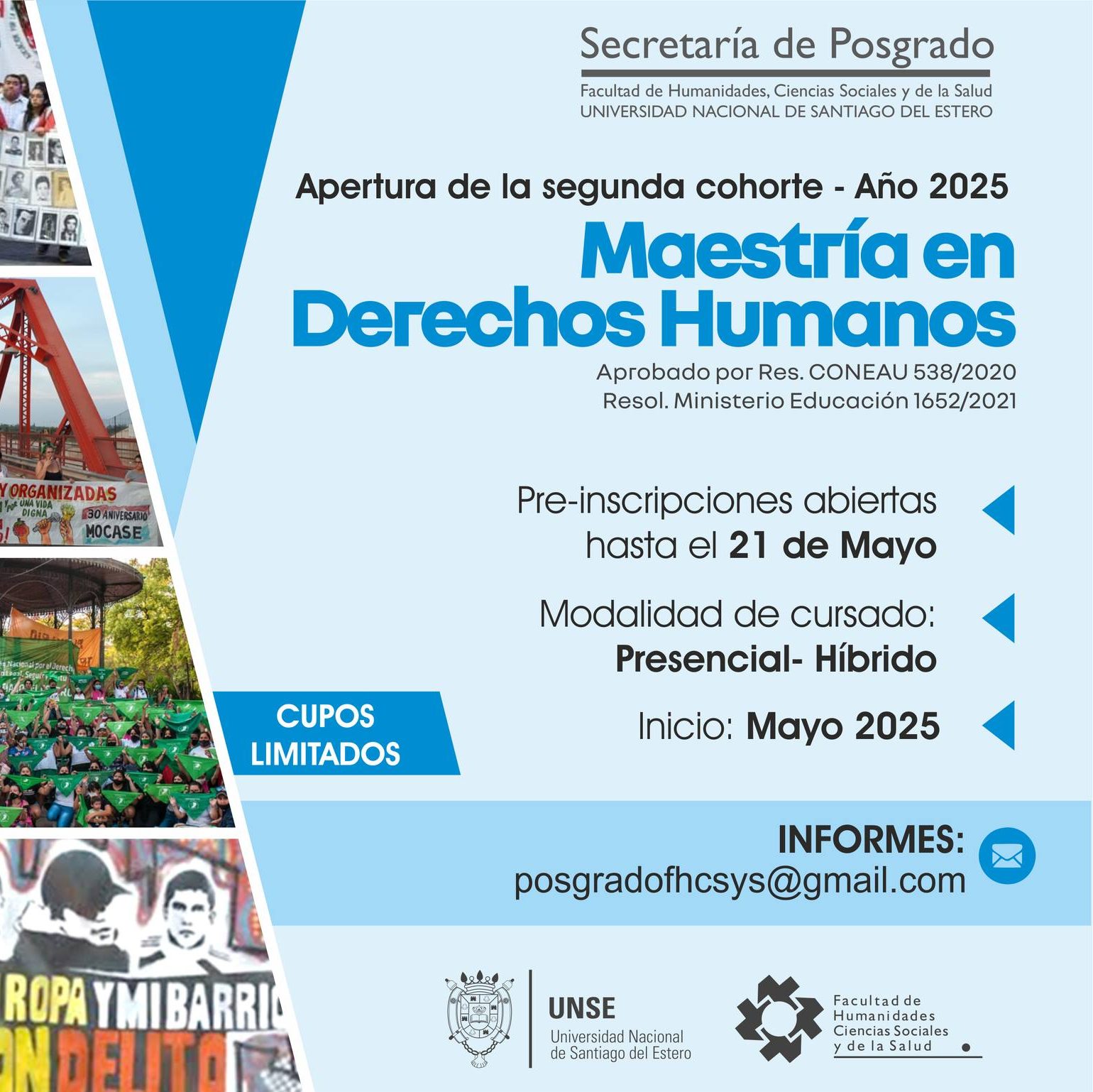 Maestría en Derechos Humanos. Apertura de la 2da Cohorte – Año 2025