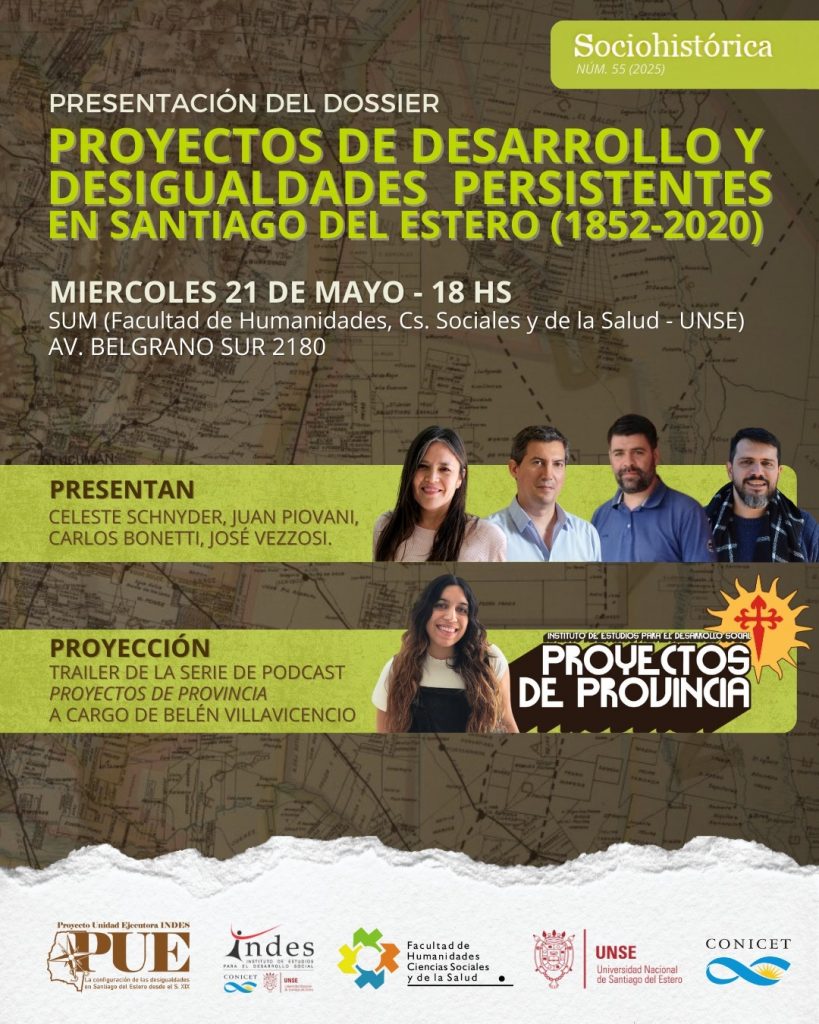 PRESENTACIÓN DEL DOSSIER: Proyectos de desarrollo y desigualdades persistentes en Santiago del Estero (1852–2020)
