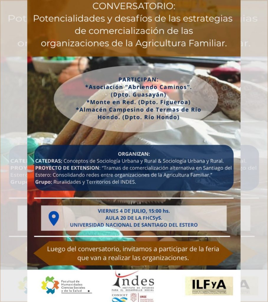 Conversatorio: Potencialidades y desafíos de las estrategias de comercialización de las organizaciones de la Agricultura Familiar