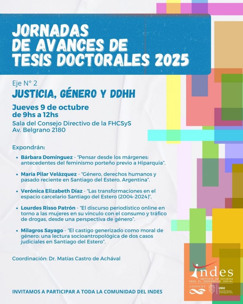 Convocatoria: Jornadas de Avances de Tesis Doctorales 2025 – Día 2