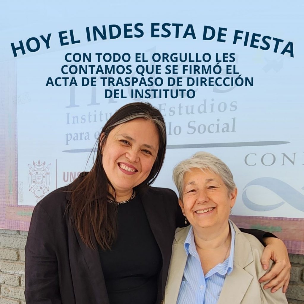 Firmamos el acta de traspaso de la dirección del INDES