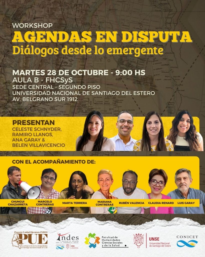 Workshop “Agendas en disputa: diálogos desde lo emergente”