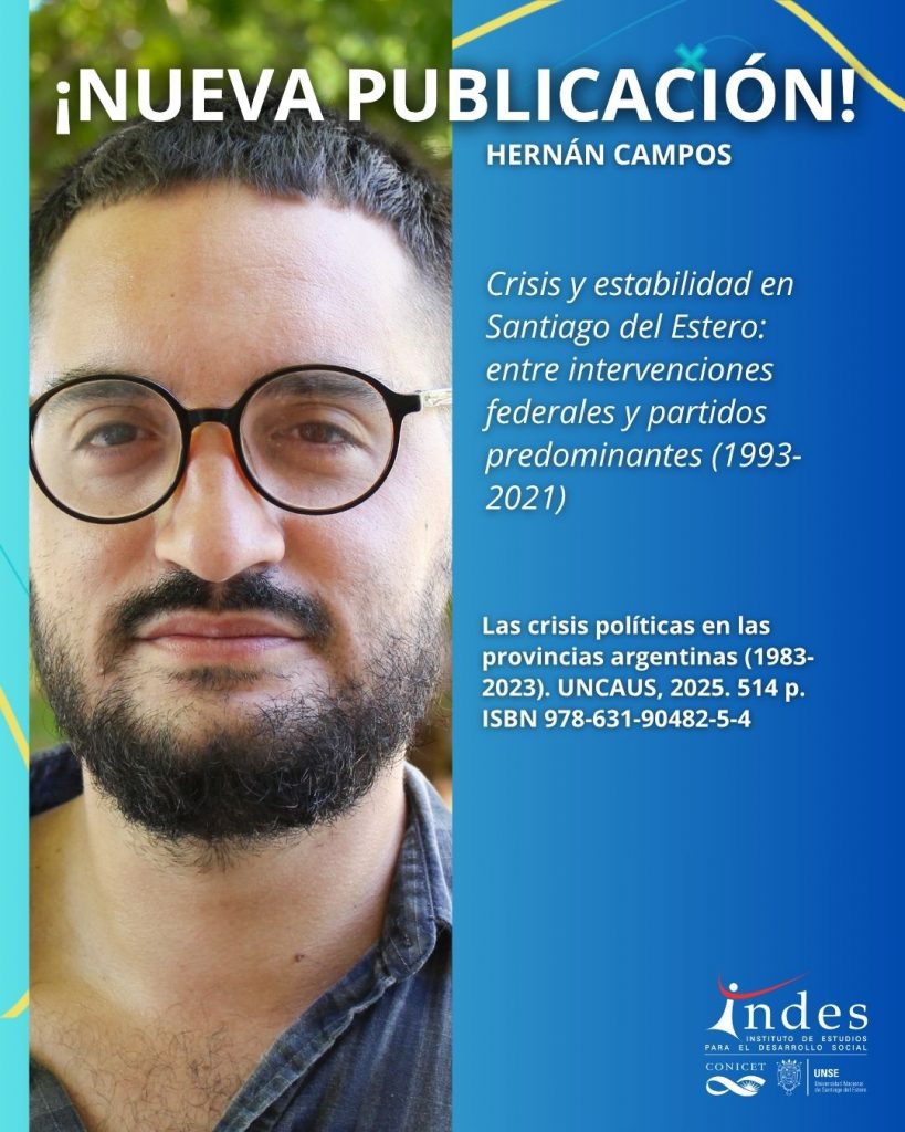 Nueva publicación: Crisis y estabilidad en Santiago del Estero