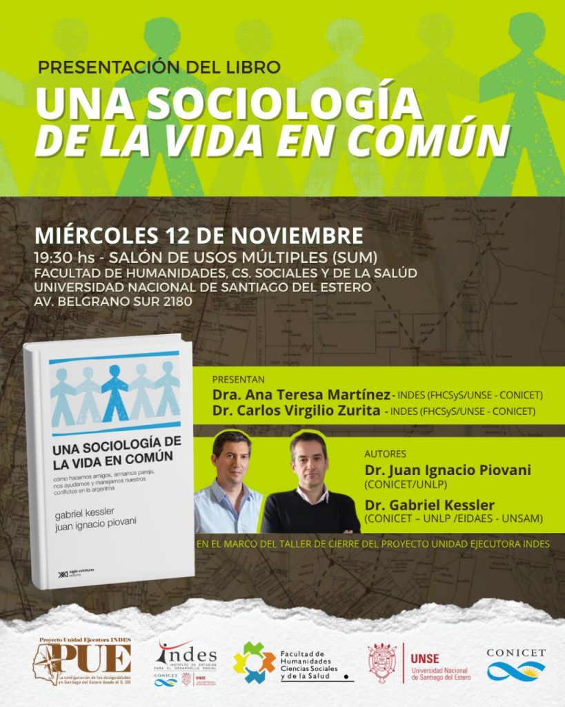 Invitación: Presentación del libro “Una sociología de la vida en común”