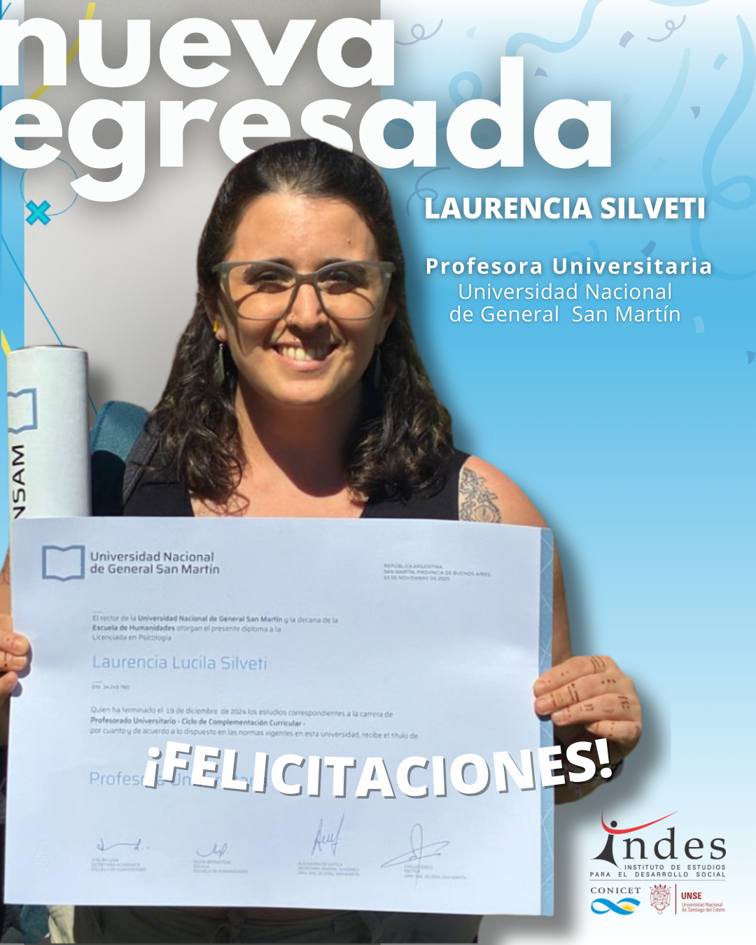 🎓 Nuevo logro académico en el INDES