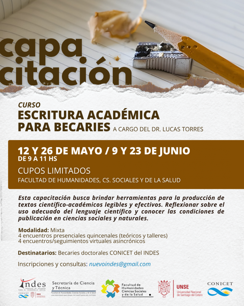 Curso de Escritura Académica para Becaries Curso de Escritura Académica para Becaries