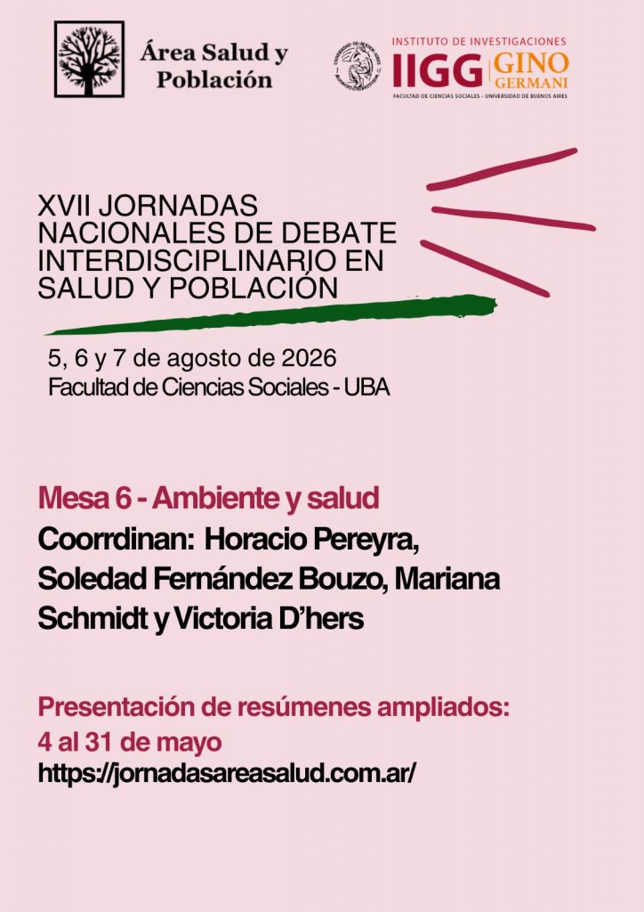 XVII Jornadas Nacionales de Debate Interdisciplinario en Salud y Población