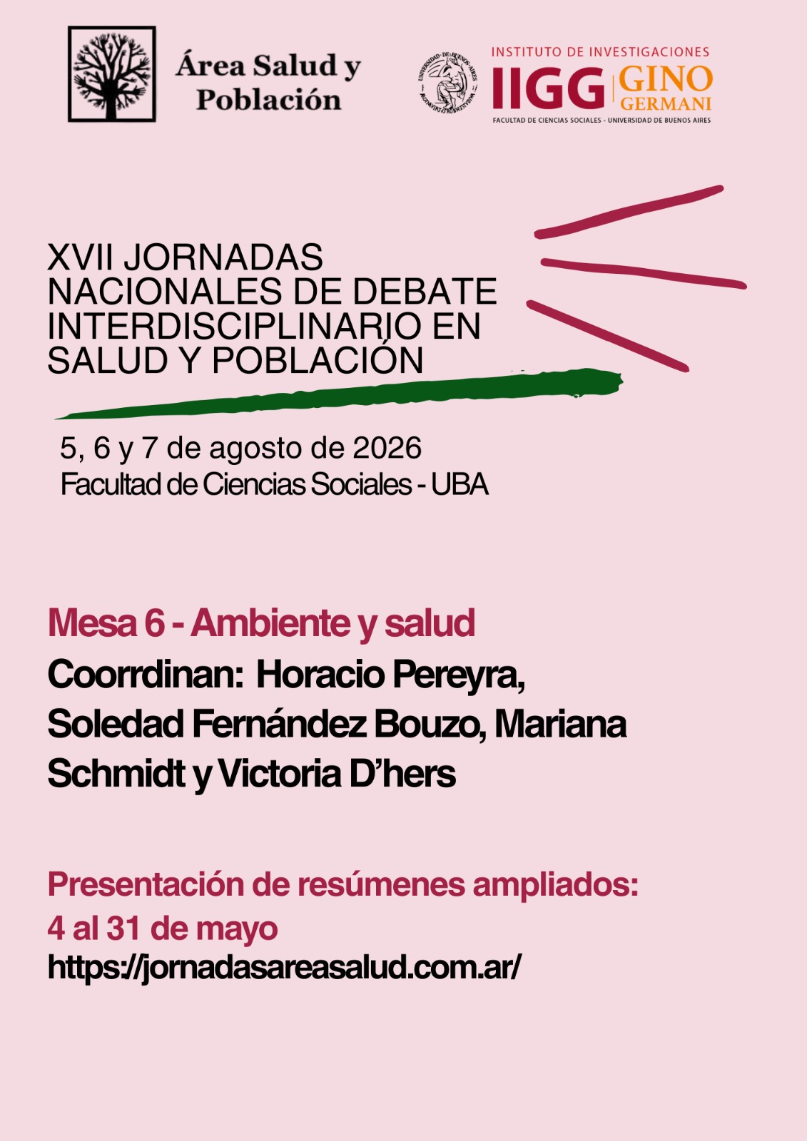 XVII Jornadas Nacionales de Debate Interdisciplinario en Salud y Población