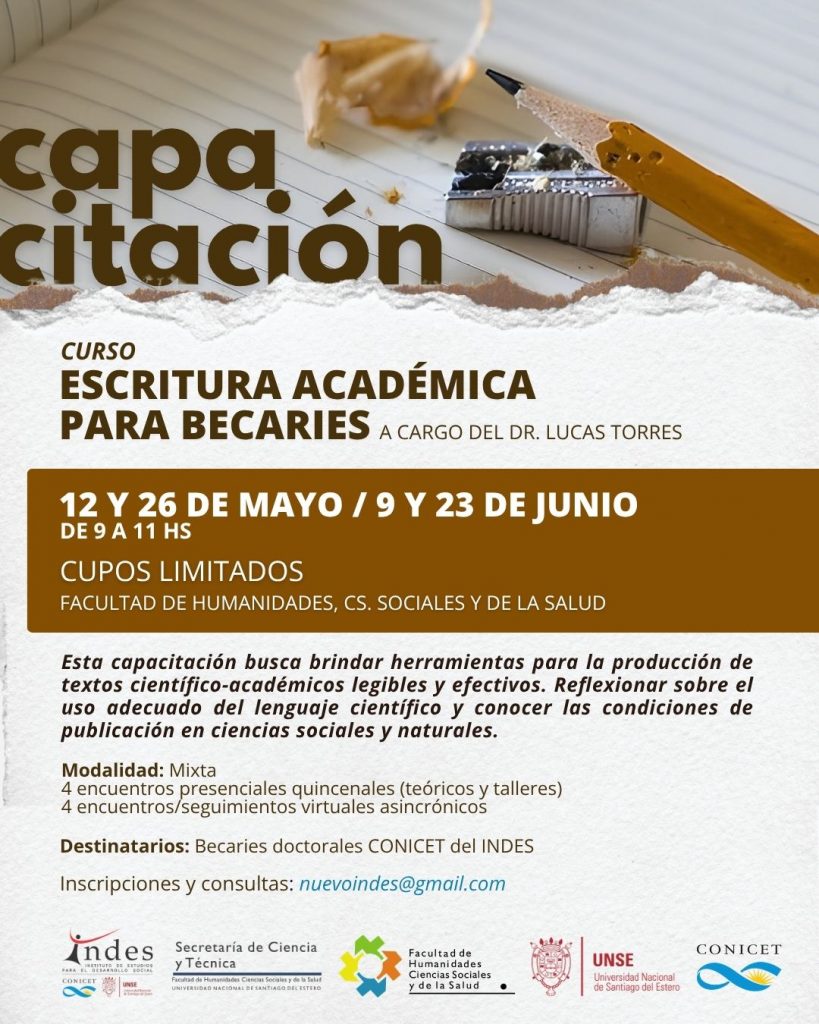 Curso de Escritura Académica para Becaries