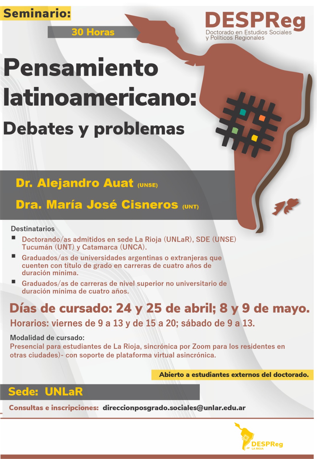Seminario: Pensamiento latinoamericano: Debates y problemas