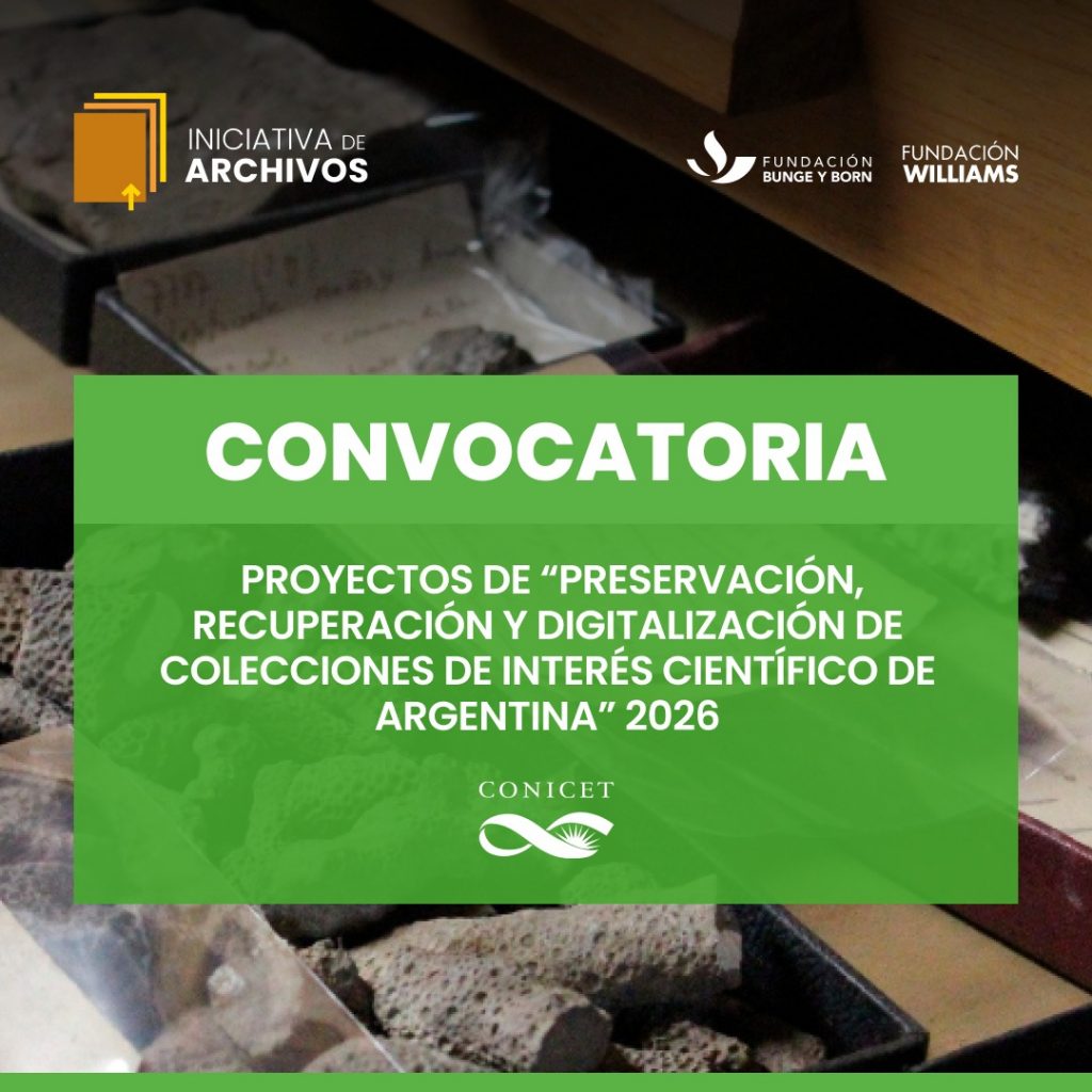 Convocatoria de proyectos para la “Preservación, recuperación y digitalización de colecciones de interés científico de Argentina” 2026