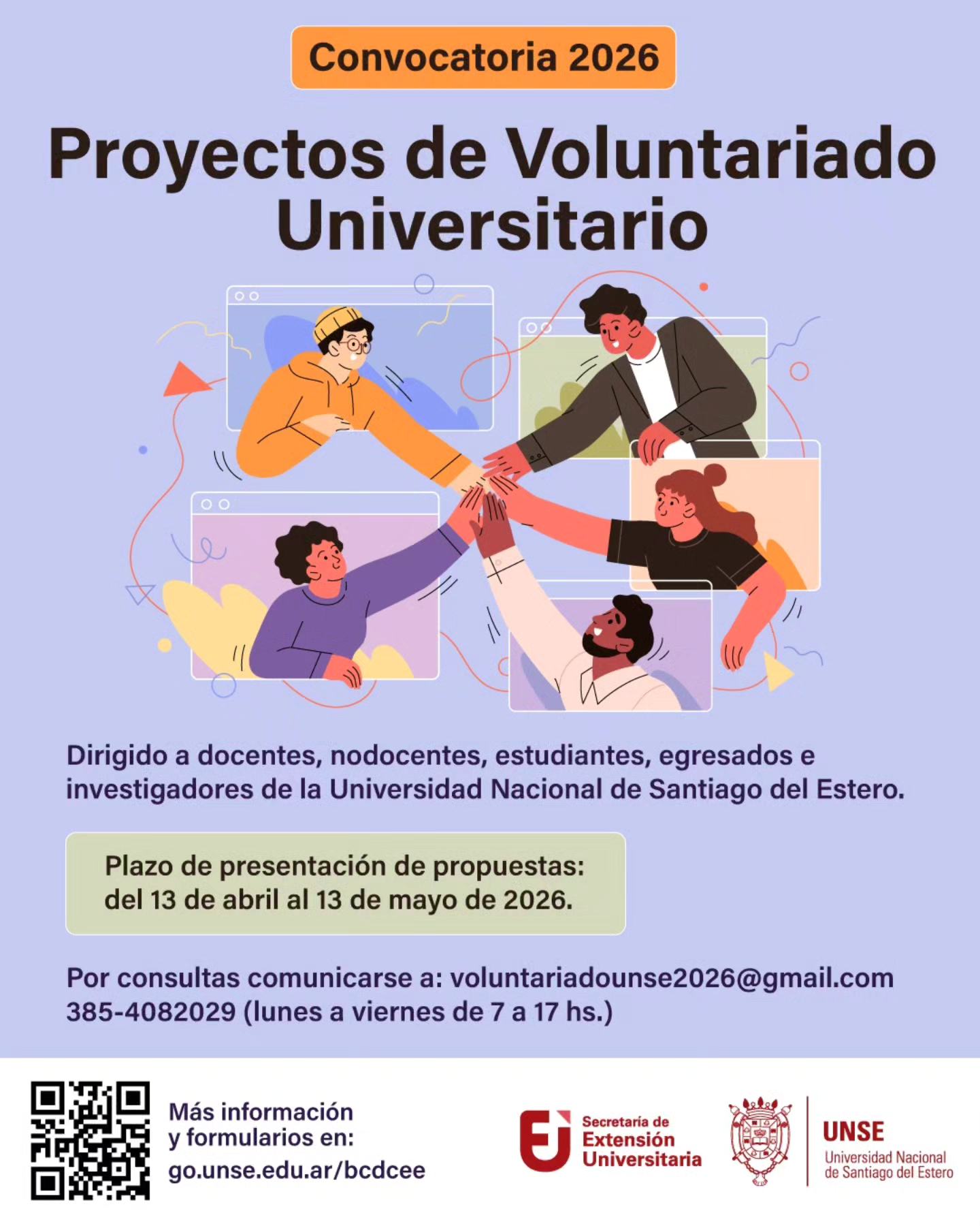 Convocatoria de Proyectos de Voluntariado Universitario 2026