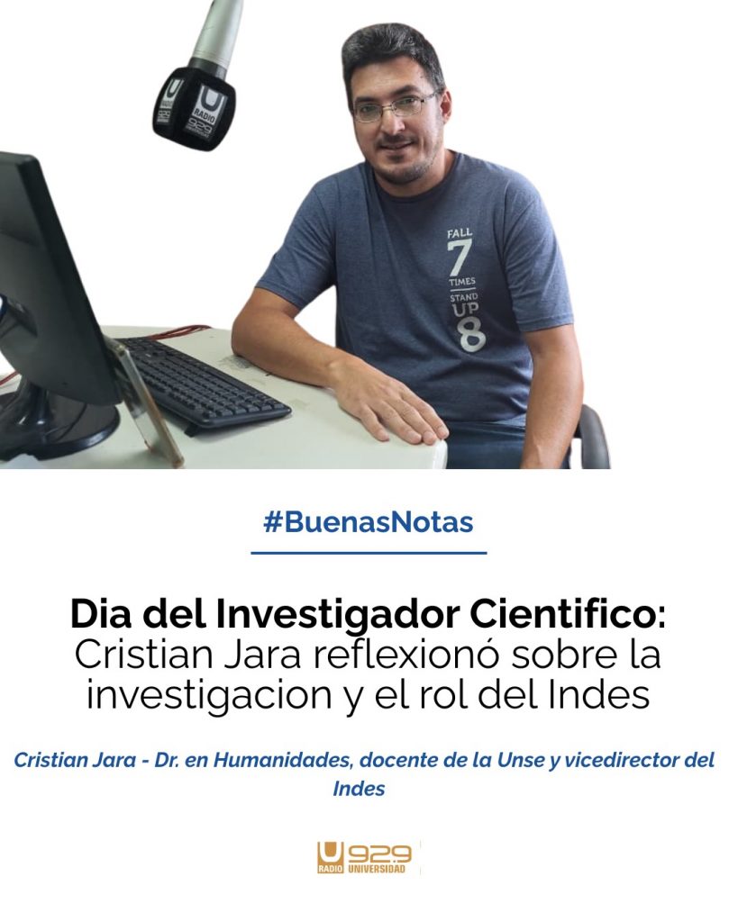 Día del Investigador Científico: Cristian Jara reflexionó sobre la investigación y el rol del Indes