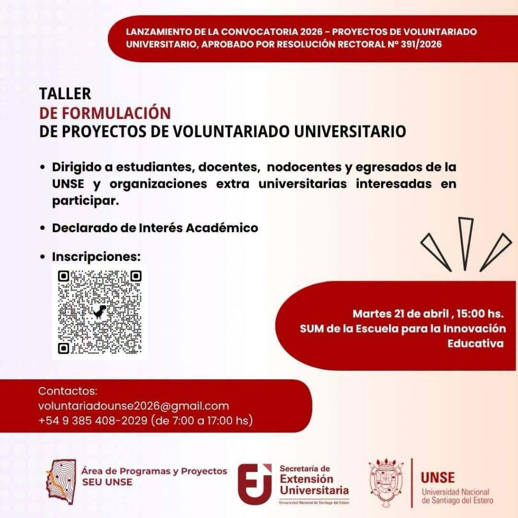 Taller de Formulación de Proyectos de Voluntariado Universitario