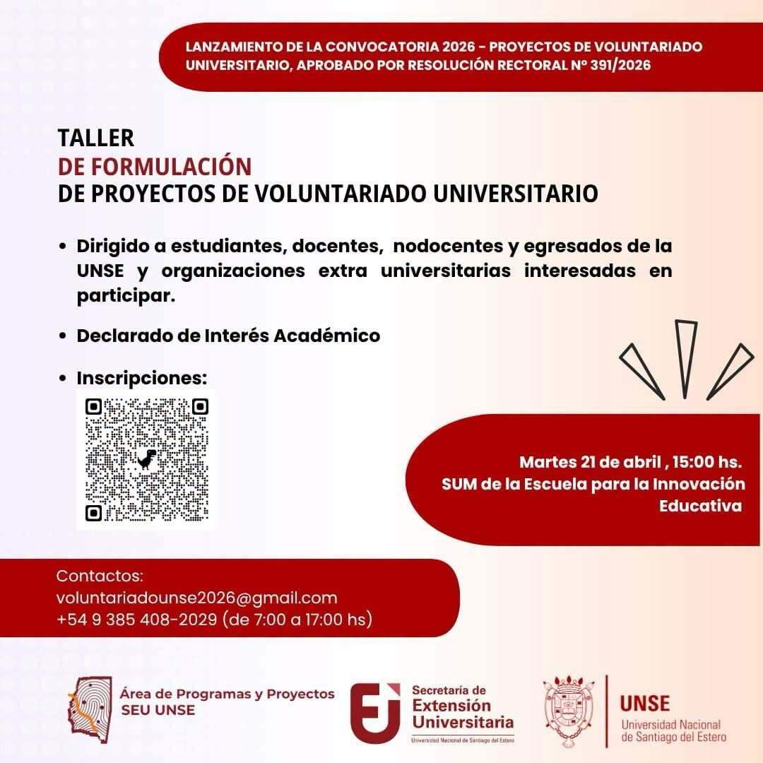 Taller de Formulación de Proyectos de Voluntariado Universitario
