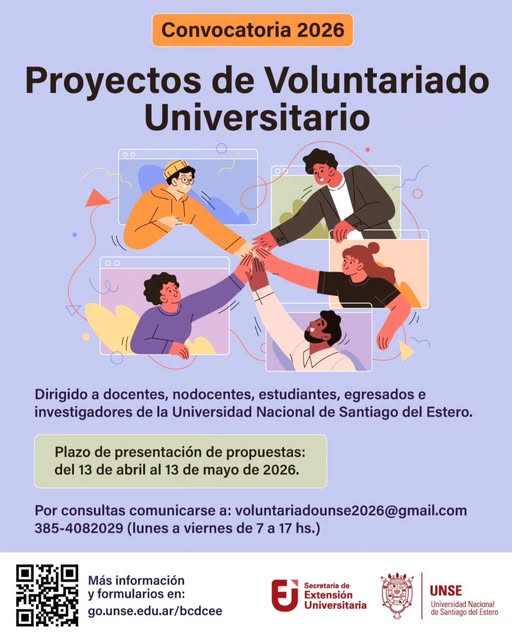 Convocatoria 2026: Proyectos de Voluntariado Universitario