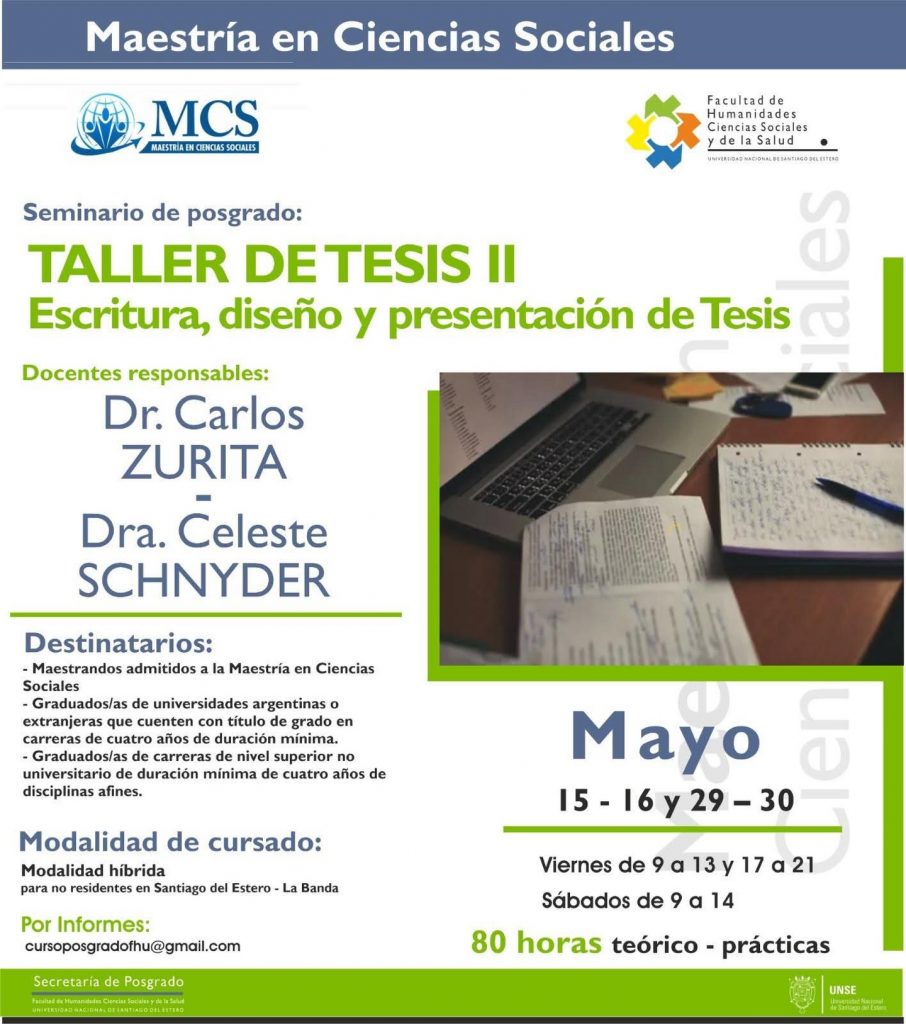 Seminario de Posgrado: Taller de Tesis II