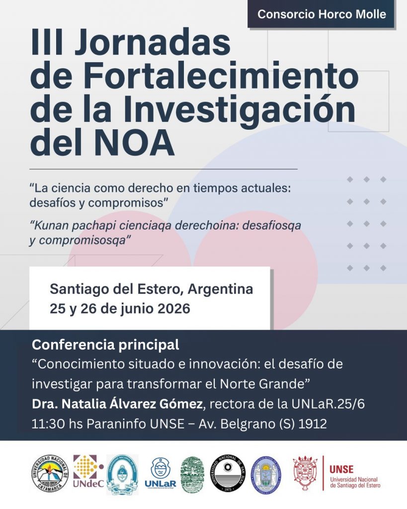 III Jornadas de Fortalecimiento de la Investigación en el NOA III Jornadas de Fortalecimiento de la Investigación en el NOA
