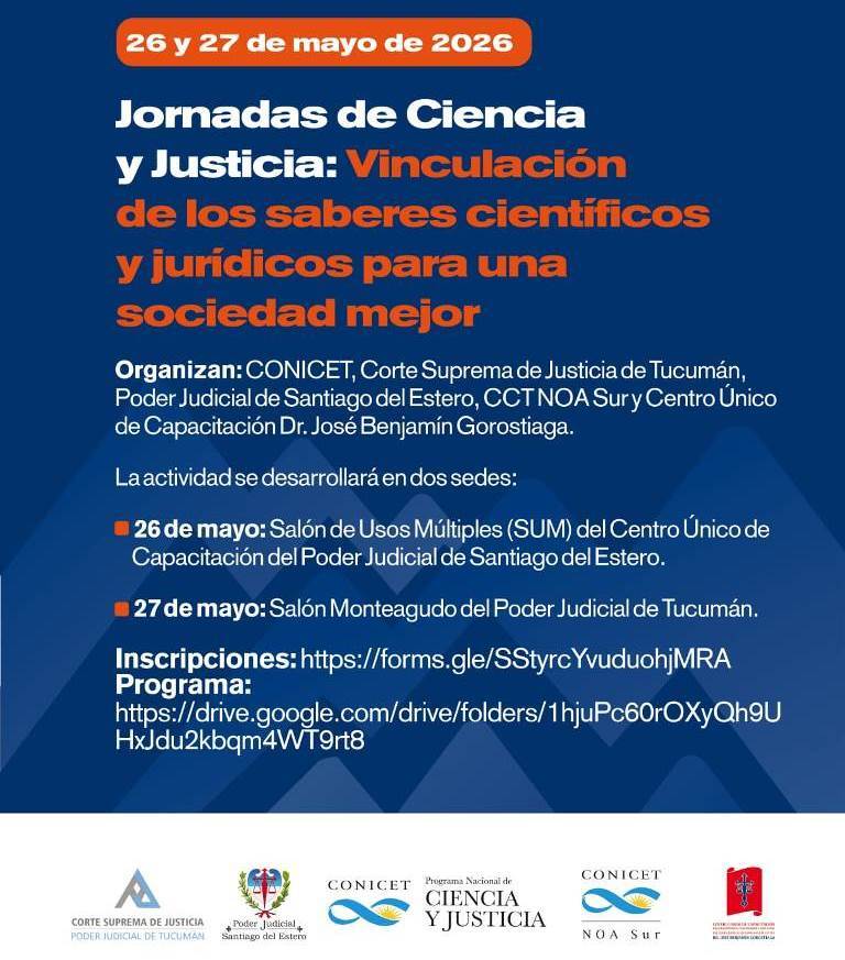 Ciencia y Justicia: vinculación de los saberes científicos y jurídicos para una sociedad mejor Ciencia y Justicia: vinculación de los saberes científicos y jurídicos para una sociedad mejor