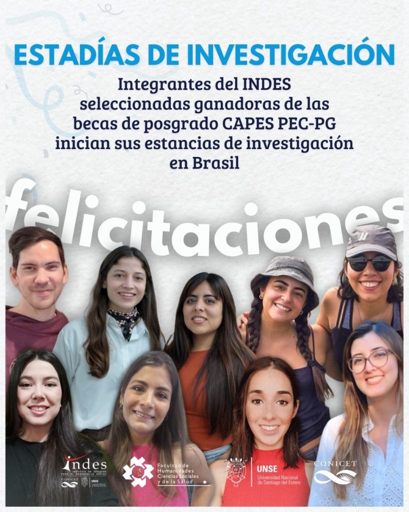Investigadores del INDES son seleccionados para Estancia Doctoral en Brasil